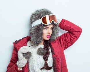 Stylish skier